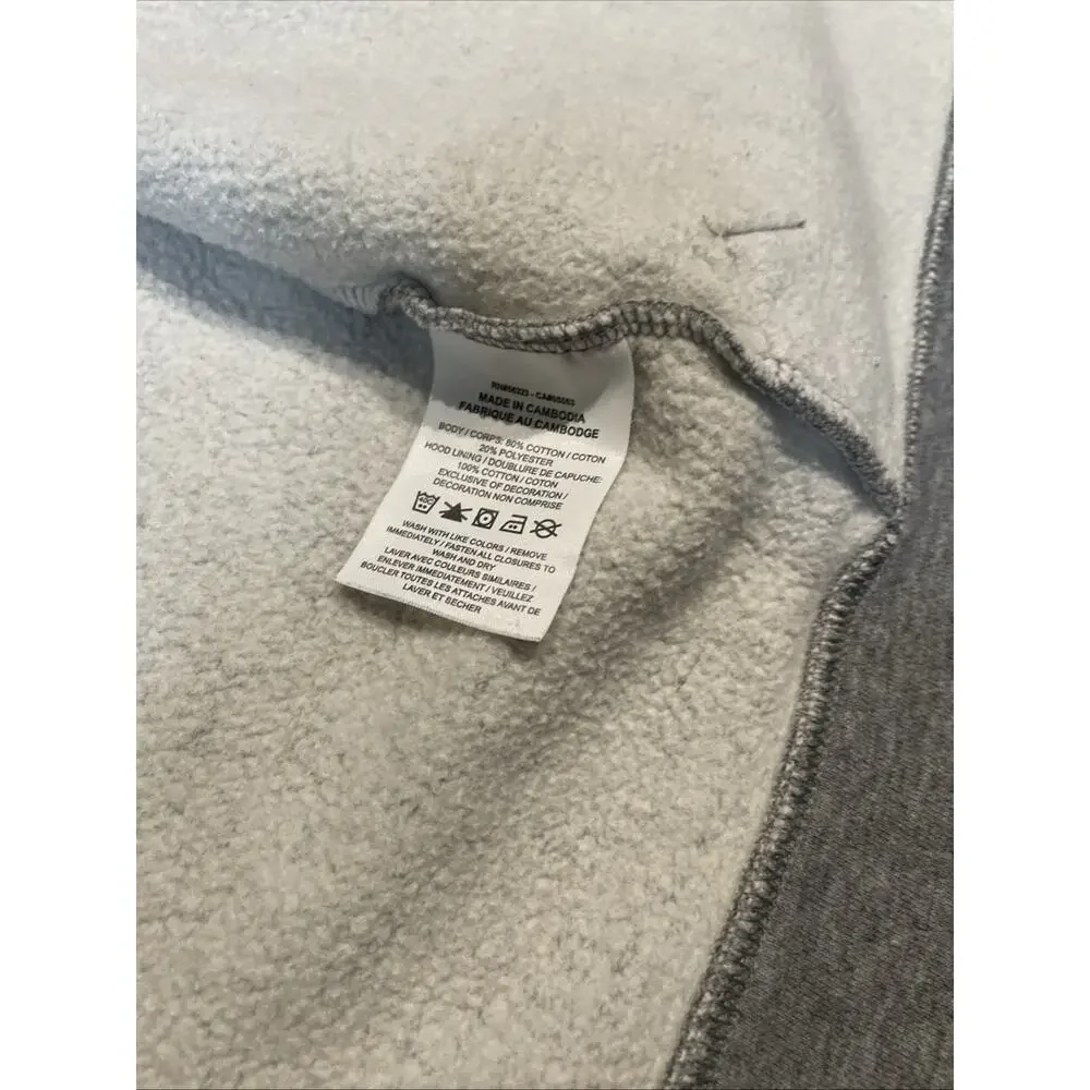 Nike Boys Sportswear Full Zip Gray Hoodie Sweatshirt Size Medium